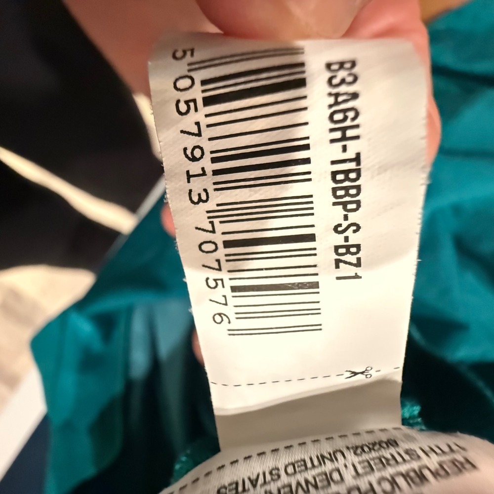 Gymshark Women Teal‎ Green Long Sleeve Cropped Seamless Workout Top Small B3A6H - Picture 7 of 8